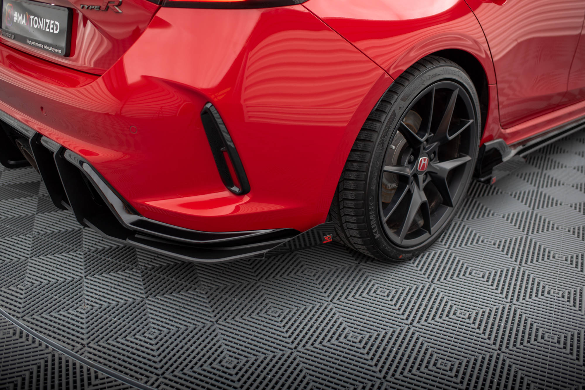 Maxton Design - Street Pro Heck Ansatz Flaps Diffusor + Flaps für Honda Civic Type - R Mk 11 - Aerowerk.