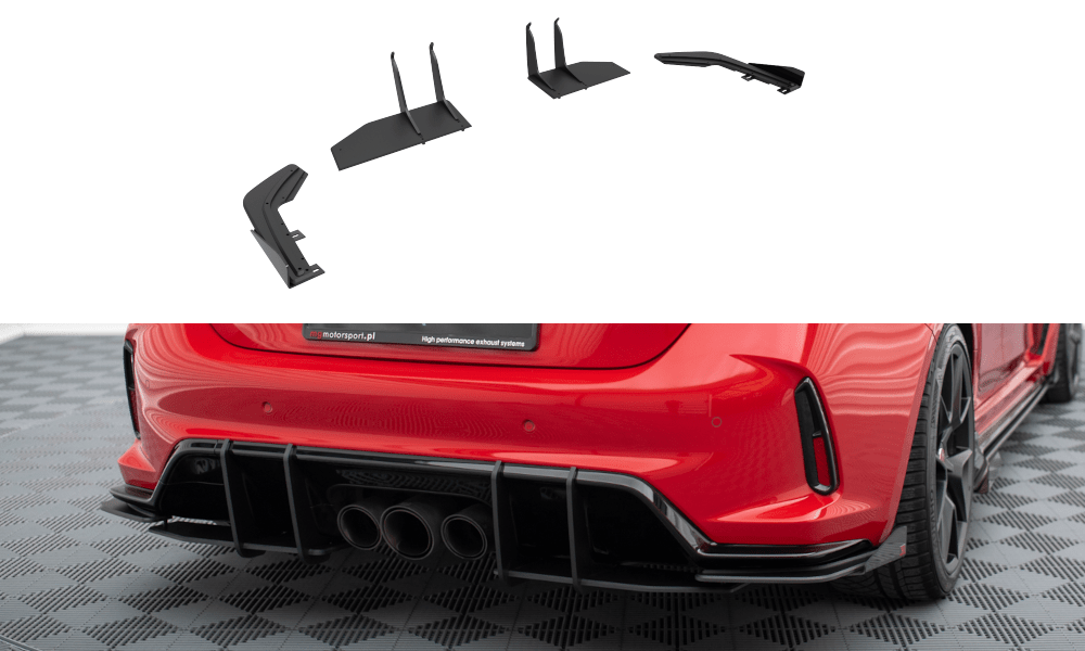 Maxton Design - Street Pro Heck Ansatz Flaps Diffusor +Flaps für Honda Civic Type - R Mk 11 - Aerowerk.