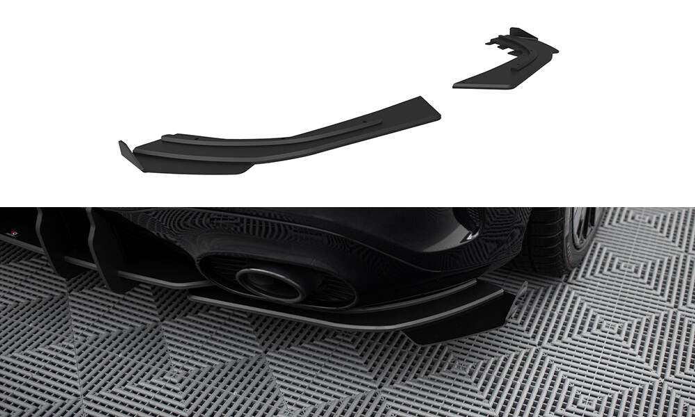Maxton Design - Street Pro Heck Ansatz Flaps Diffusor + Flaps für Mercedes - AMG A35 Hatchback W177 - Aerowerk.