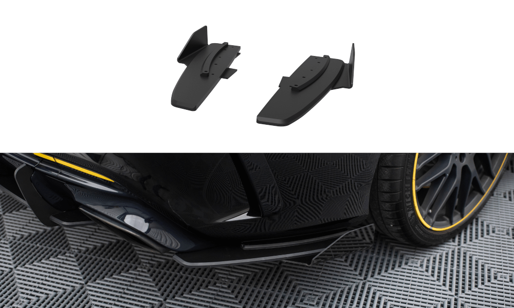 Maxton Design - Street Pro Heck Ansatz Flaps Diffusor + Flaps für Mercedes - AMG CLA 45 C117 Facelift - Aerowerk.
