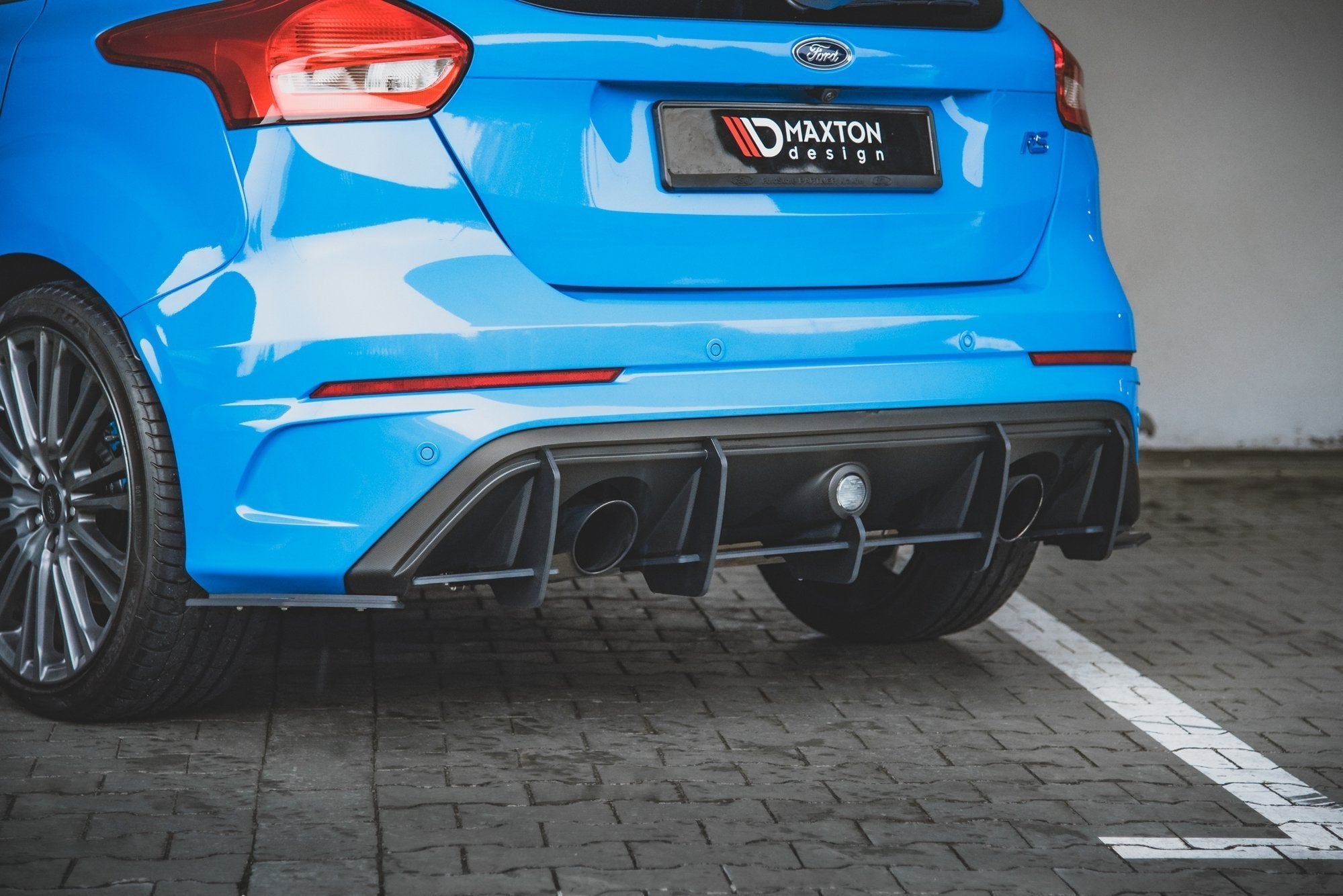 Maxton Design - Street Pro Heck Ansatz Flaps Diffusor für Ford Focus RS Mk3 - Aerowerk.