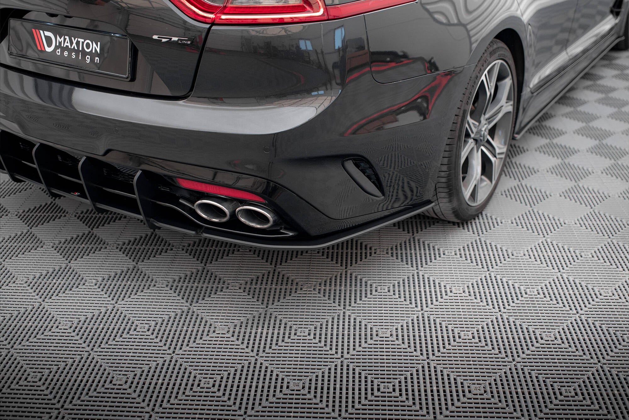 Maxton Design - Street Pro Heck Ansatz Flaps Diffusor für Kia Stinger GT / GT - Line Mk1 - Aerowerk.