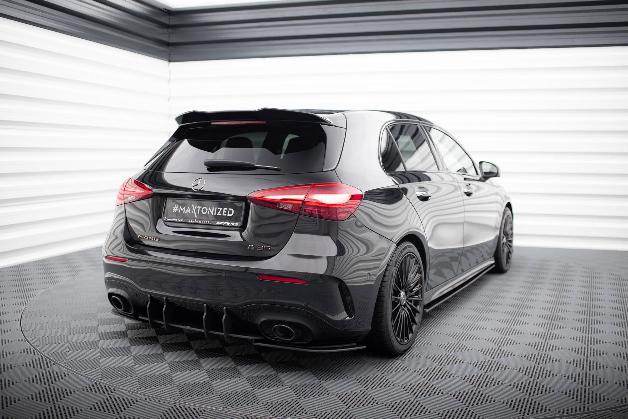 Maxton Design - Street Pro Heck Ansatz Flaps Diffusor für Mercedes - AMG A35 Hatchback W177 - Aerowerk.