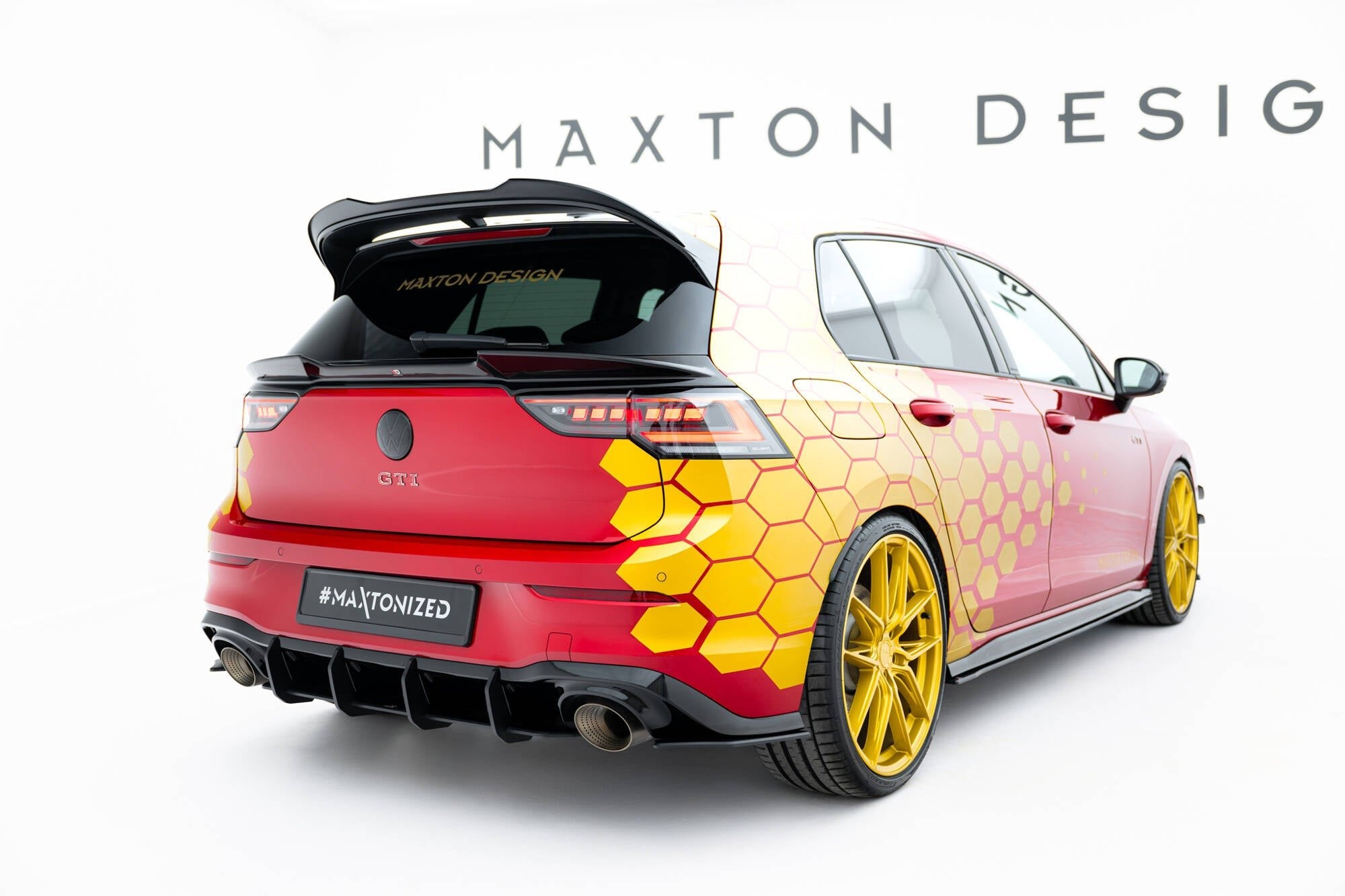 Maxton Design - Street Pro Heck Ansatz Flaps Diffusor für VW Golf GTI Clubsport Mk8 Facelift - Aerowerk.
