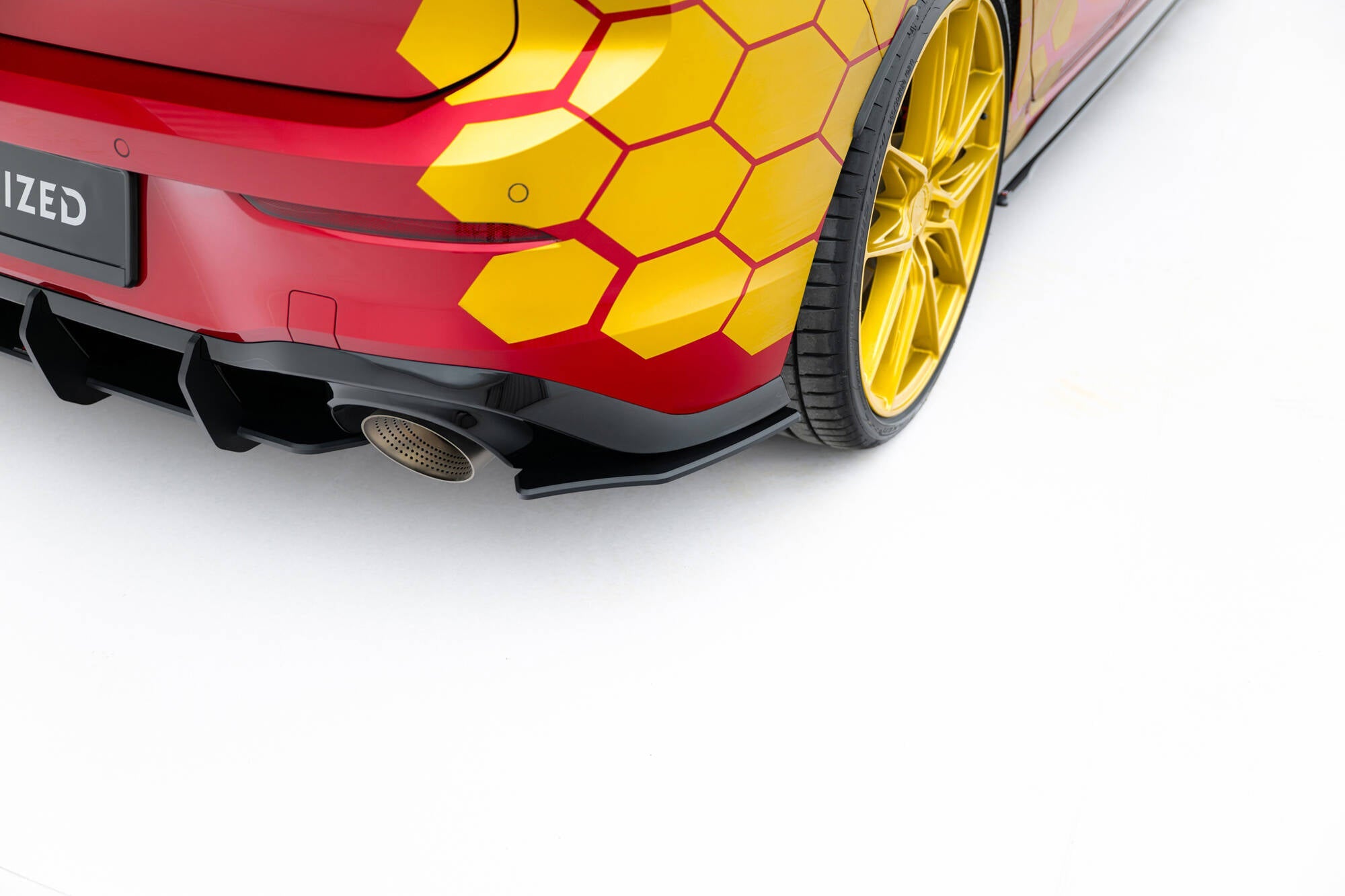 Maxton Design - Street Pro Heck Ansatz Flaps Diffusor für VW Golf GTI Clubsport Mk8 Facelift - Aerowerk.