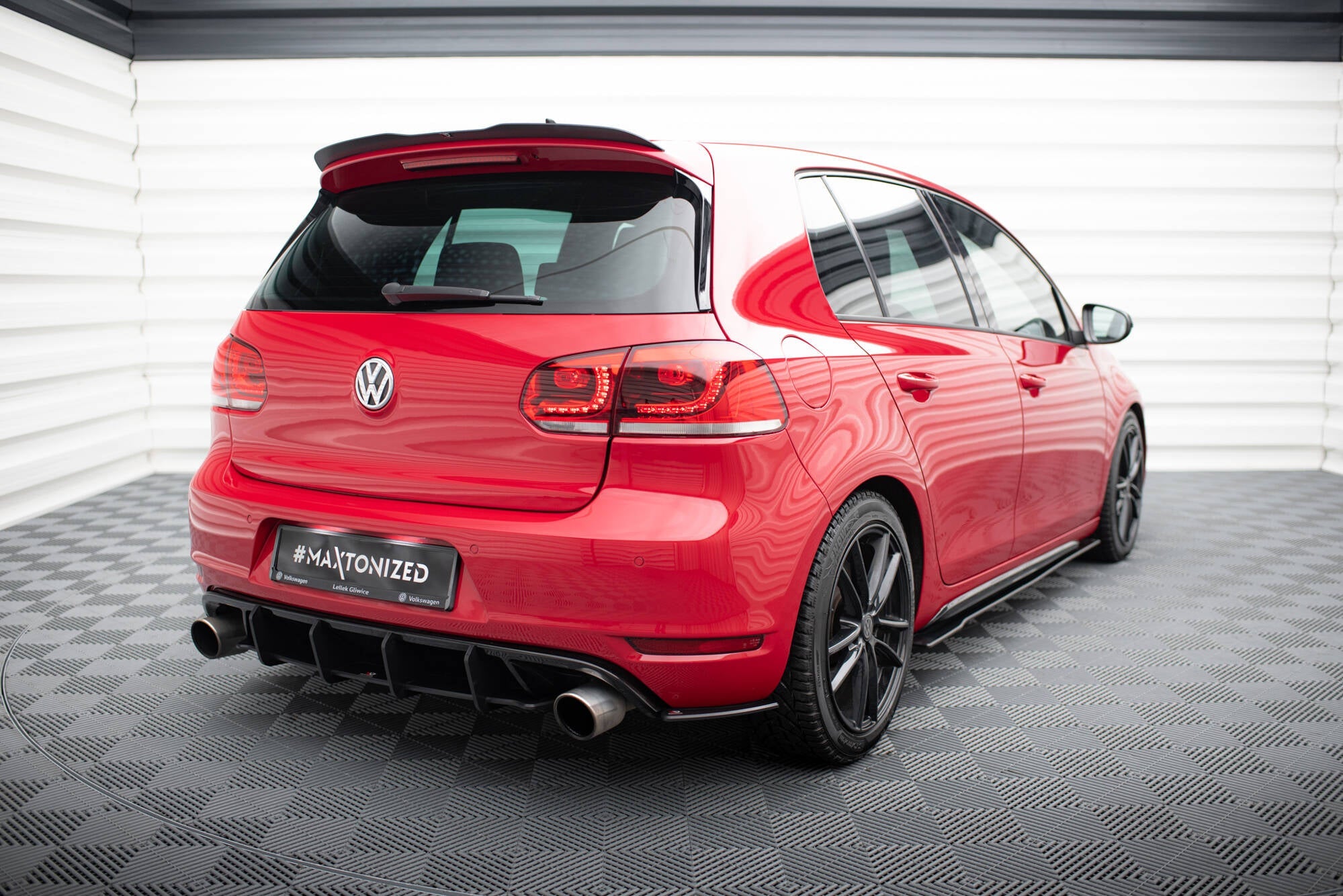 Maxton Design - Street Pro Heck Ansatz Flaps Diffusor für VW Golf GTI Mk6 - Aerowerk.