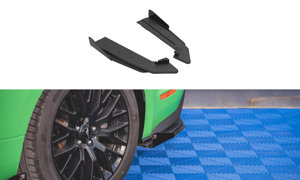 Maxton Design - Street Pro Heck Ansatz Flaps Diffusor V1 + Flaps für Ford Mustang GT Mk6 Facelift - Aerowerk.
