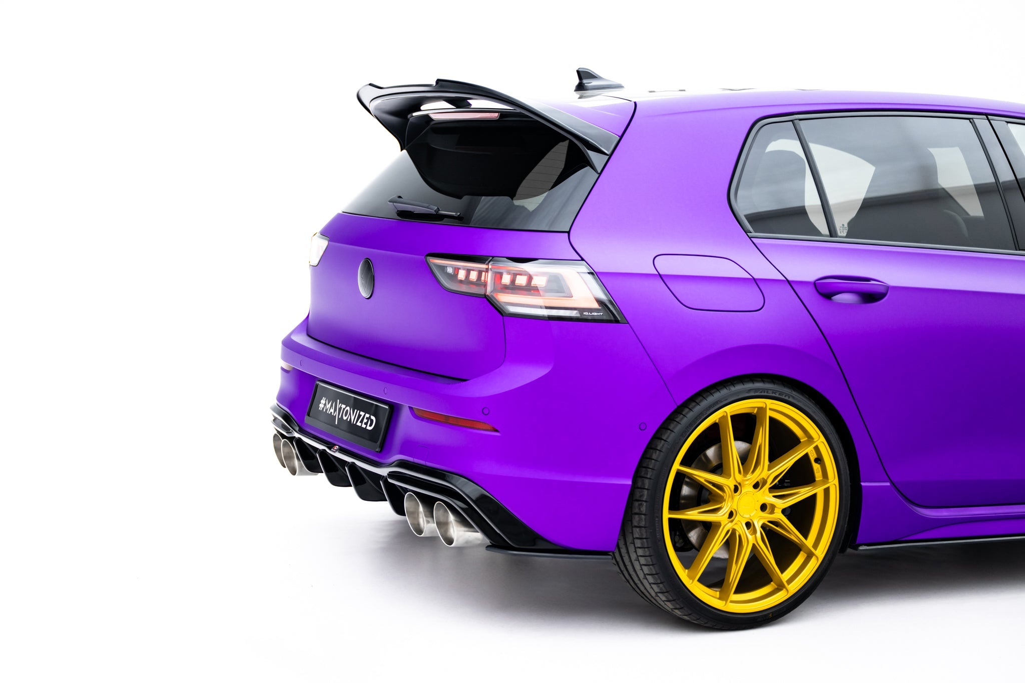 Maxton Design - Street Pro Heck Ansatz Flaps Diffusor V2 für VW Golf R Mk8 / Mk8 Facelift - Aerowerk.
