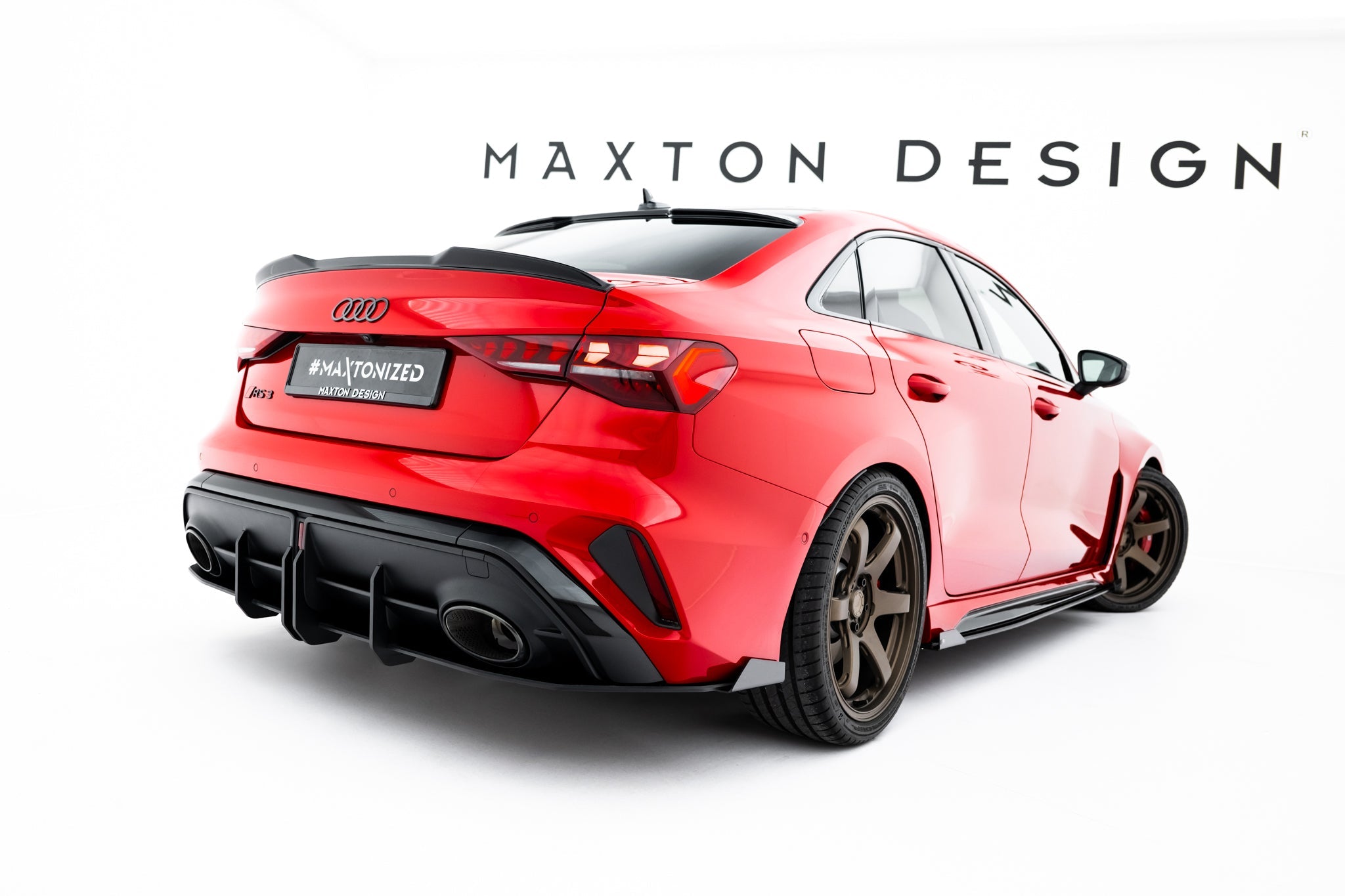 Maxton Design - Street Pro Heckschürze + Flaps für Audi RS3 Limousine 8Y Facelift - Aerowerk.
