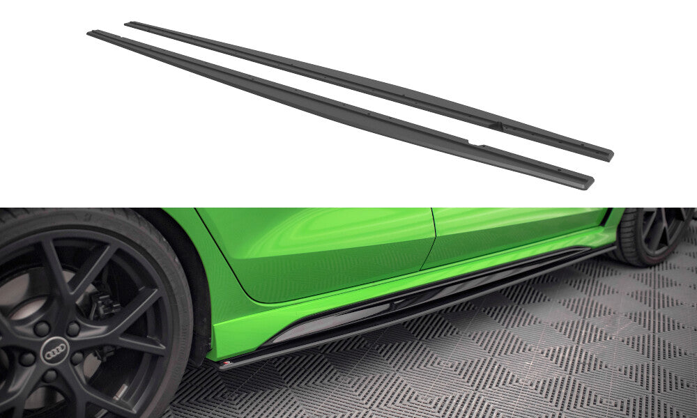 Street Pro Seitenschweller Ansatz Cup Leisten für Audi RS3 8Y Limousine - Aerowerk.