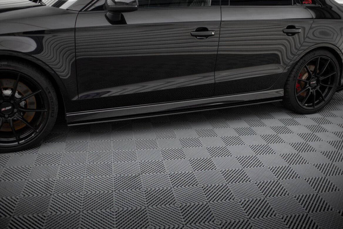 Street Pro Seitenschweller Ansatz Cup Leisten für Audi RS3 Limousine 8V Facelift - Aerowerk.