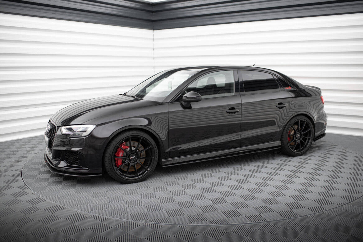 Street Pro Seitenschweller Ansatz Cup Leisten für Audi RS3 Limousine 8V Facelift - Aerowerk.
