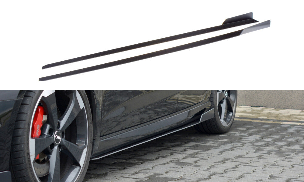 Street Pro Seitenschweller Ansatz Cup Leisten V.2 für Audi RS3 8V FL Sportback