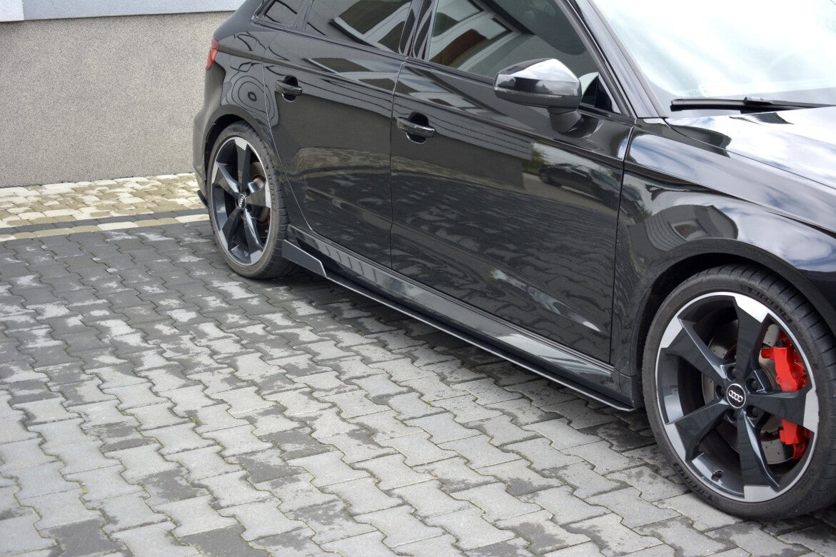 Street Pro Seitenschweller Ansatz Cup Leisten V.2 für Audi RS3 8V FL Sportback