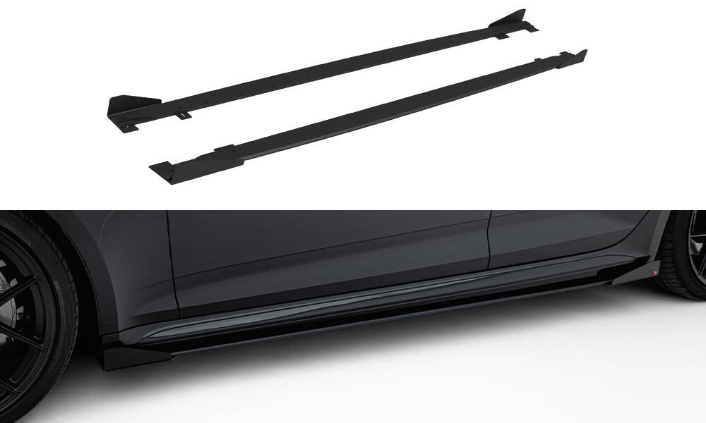 Maxton Design - Street Pro Seitenschweller Ansatz + Flaps für Audi RS5 Sportback F5 - Aerowerk.