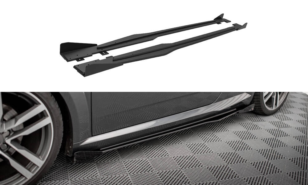 Maxton Design - Street Pro Seitenschweller Ansatz + Flaps für Audi TT S / S - Line 8S - Aerowerk.