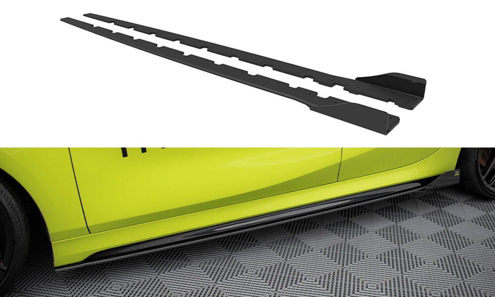 Maxton Design - Street Pro Seitenschweller Ansatz + Flaps für BMW 1er M - Paket / M135i F40 - Aerowerk.