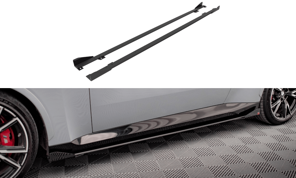 Maxton Design - Street Pro Seitenschweller Ansatz + Flaps für BMW 2er Coupe M - Paket / M240i G42 - Aerowerk.
