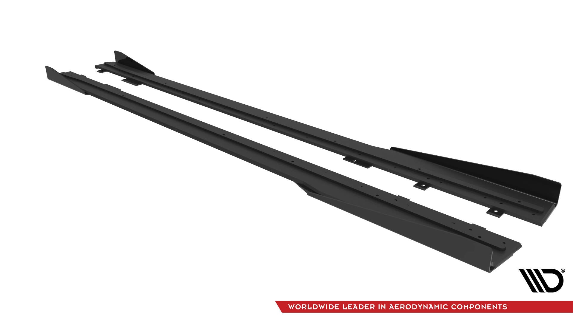 Maxton Design - Street Pro Seitenschweller Ansatz + Flaps für Ford Mustang GT Mk7 - Aerowerk.