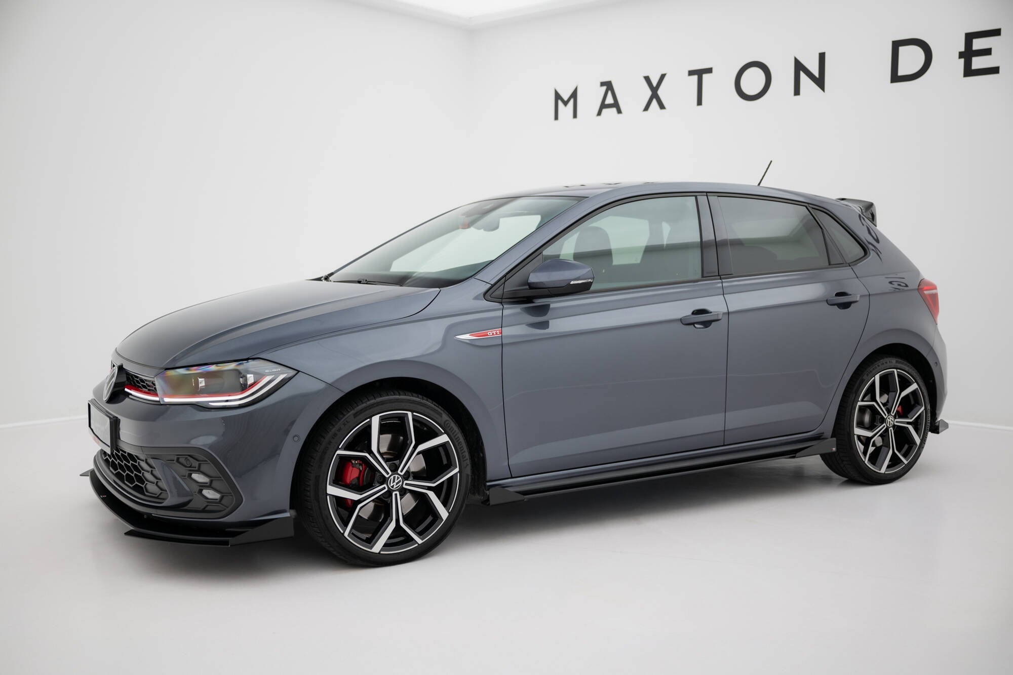 Maxton Design - Street Pro Seitenschweller Ansatz + Flaps für VW Polo GTI Mk6 Facelift - Aerowerk.