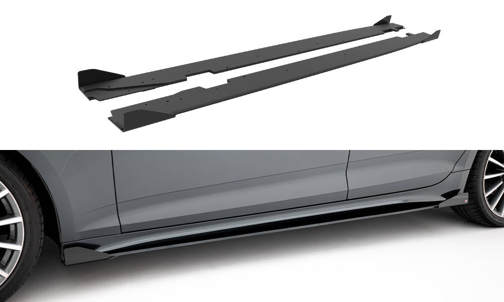 Maxton Design - Street Pro Seitenschweller Ansatz für + Flaps Audi A5 Sportback F5 Facelift - Aerowerk.