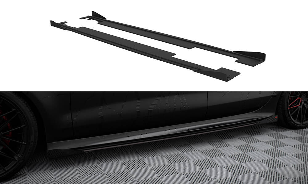 Maxton Design - Street Pro Seitenschweller Ansatz für + Flaps Audi A7 S - Line C7 - Aerowerk.