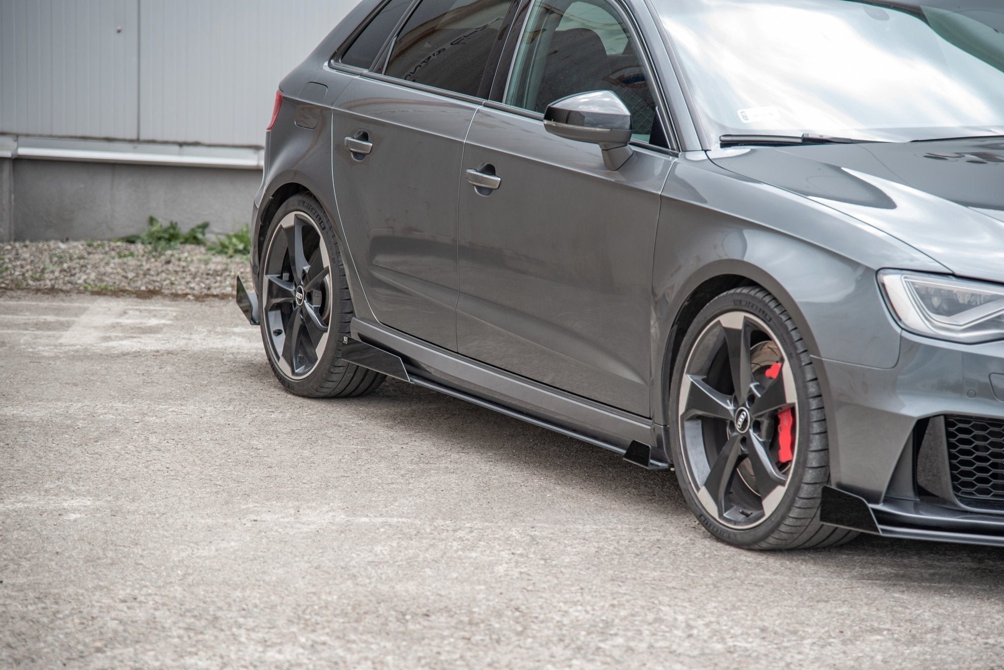 Maxton Design - Street Pro Seitenschweller Ansatz für + Flaps Audi RS3 8V Sportback - Aerowerk.
