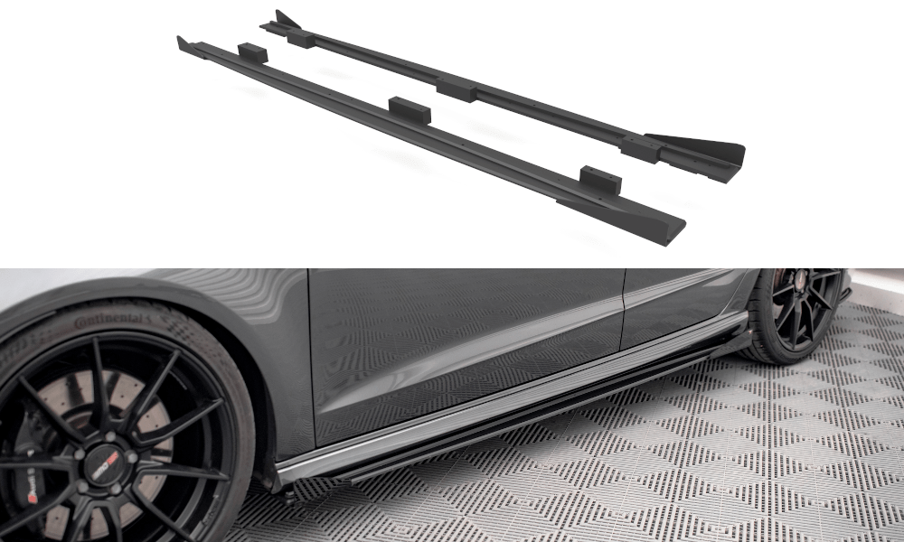 Maxton Design - Street Pro Seitenschweller Ansatz für + Flaps Audi S3 / A3 S - Line Sportback 8V Facelift - Aerowerk.
