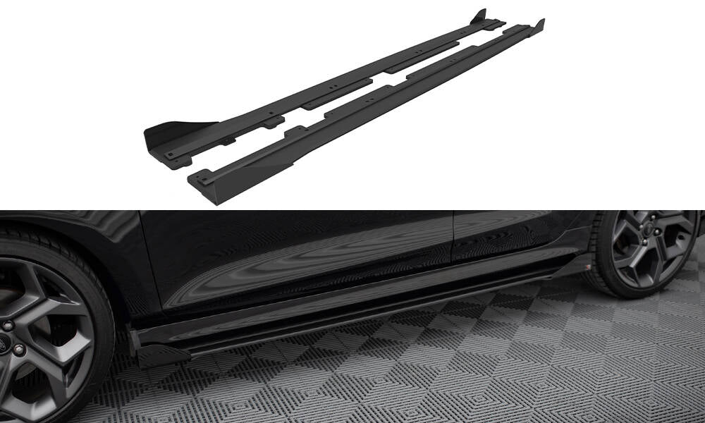 Maxton Design - Street Pro Seitenschweller Ansatz für + Flaps Ford Fiesta ST / ST - Line Mk8 - Aerowerk.