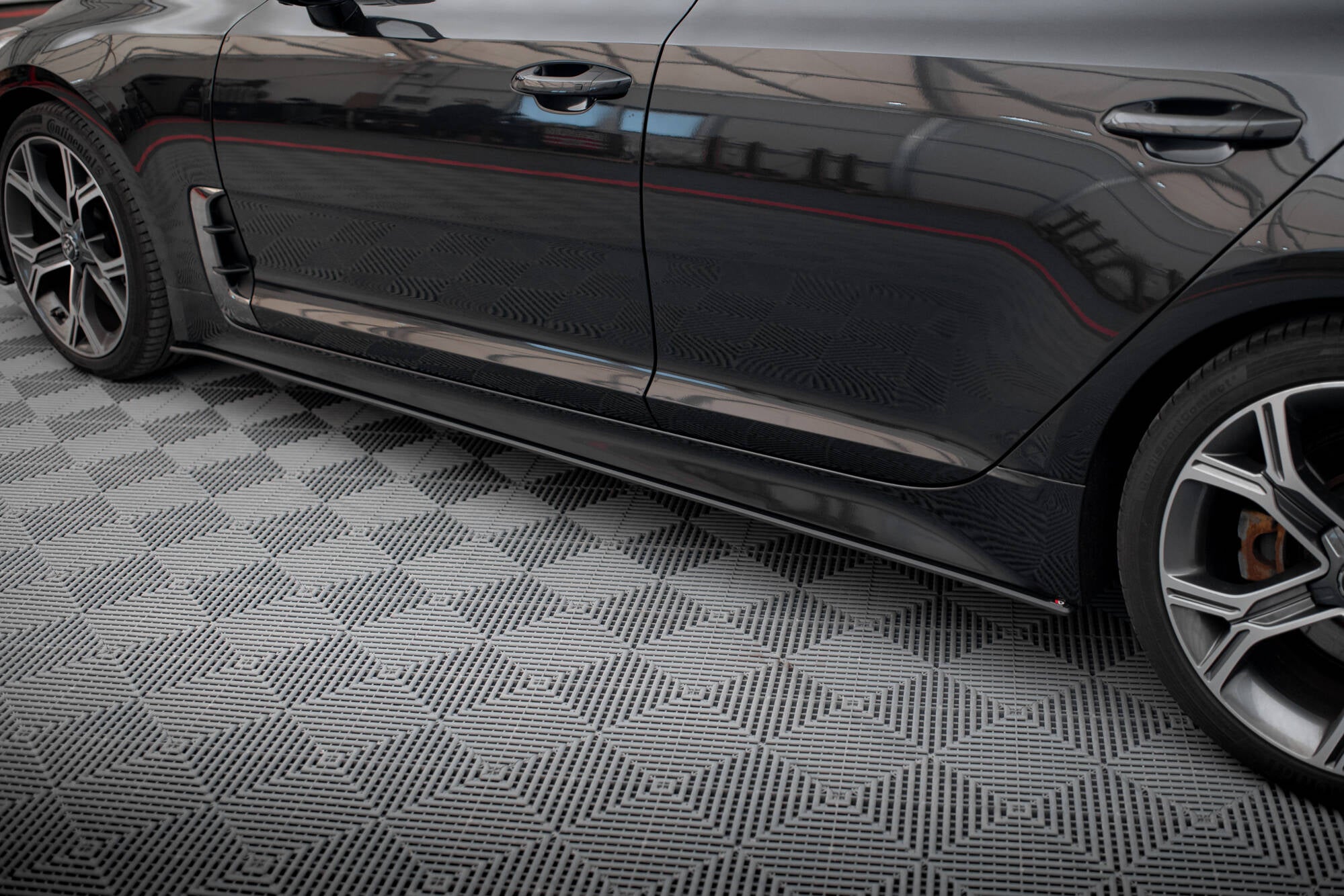 Maxton Design - Street Pro Seitenschweller Ansatz für Kia Stinger GT / GT - Line / Standard Mk1 - Aerowerk.