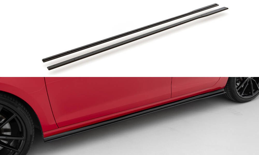 Maxton Design - Street Pro Seitenschweller Ansatz für Volkswagen Golf R / R - Line Mk7 Facelift - Aerowerk.