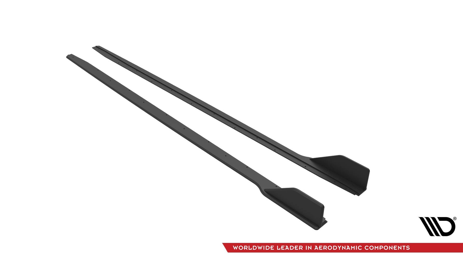 Maxton Design - Street Pro Seitenschweller V2 Ansatz für Ford Mustang GT Mk6 Facelift - Aerowerk.