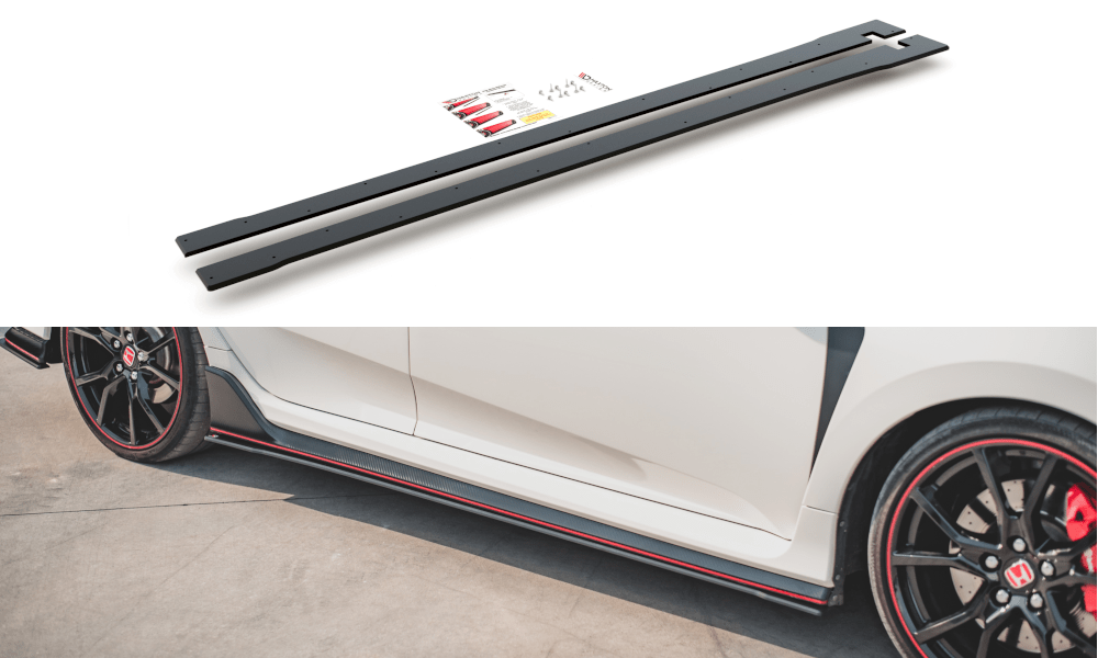 Maxton Design - Street Pro Seitenschweller V2 Ansatz für für Honda Civic Type R Mk10 - Aerowerk.