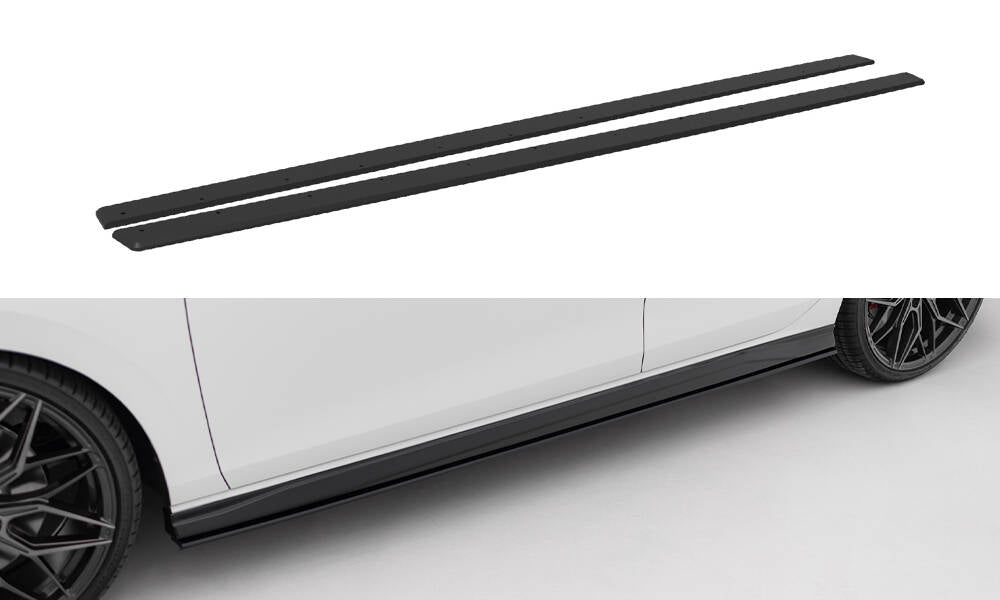 Maxton Design - Street Pro Seitenschweller V2 Ansatz für VW Golf GTI / GTE / GTI Clubsport / R - Line Mk8 - Aerowerk.